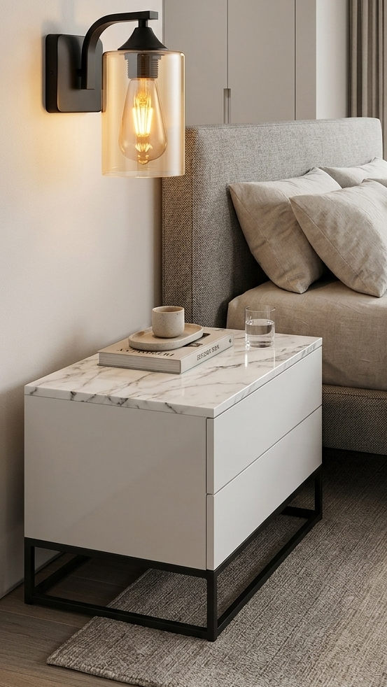 Wall light gold glass