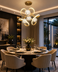 Luxury Modern Gold LED Crystal Chandelier