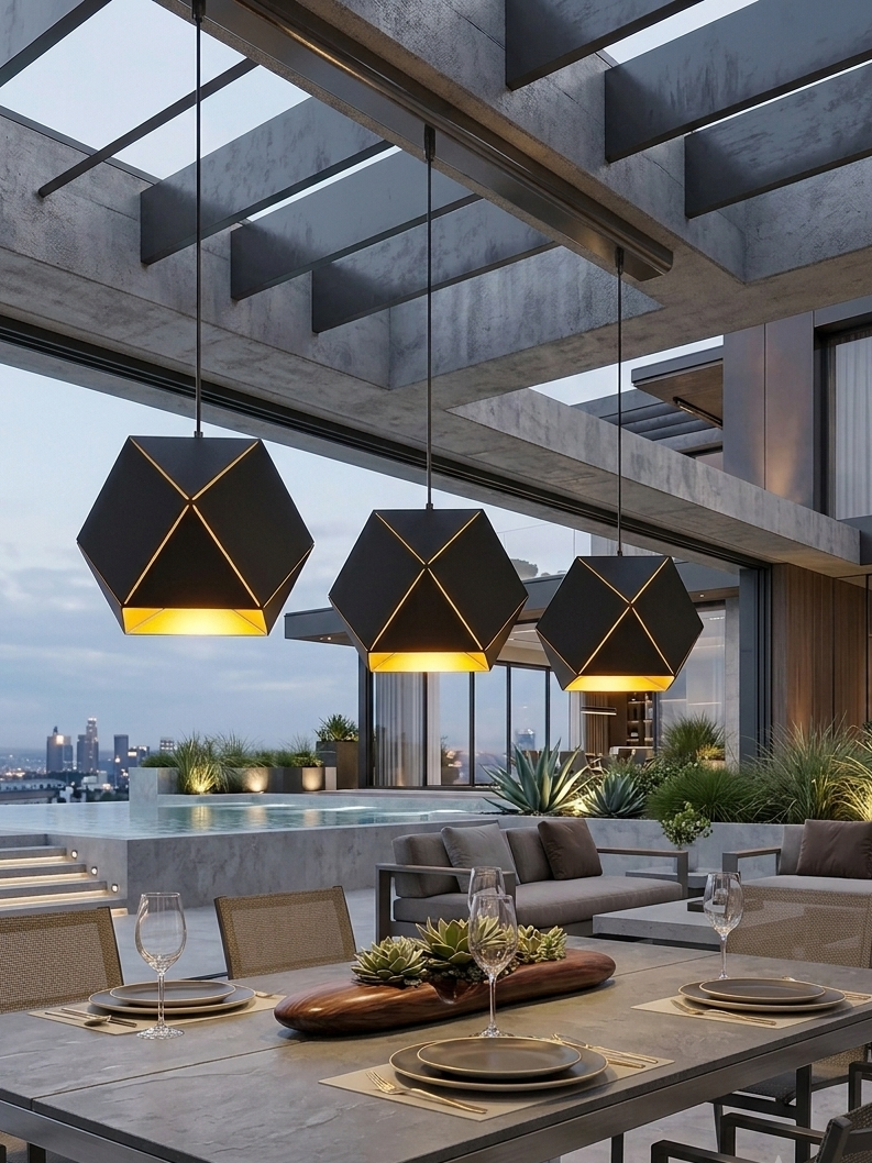 Galaxy chandelier,black gold matte
