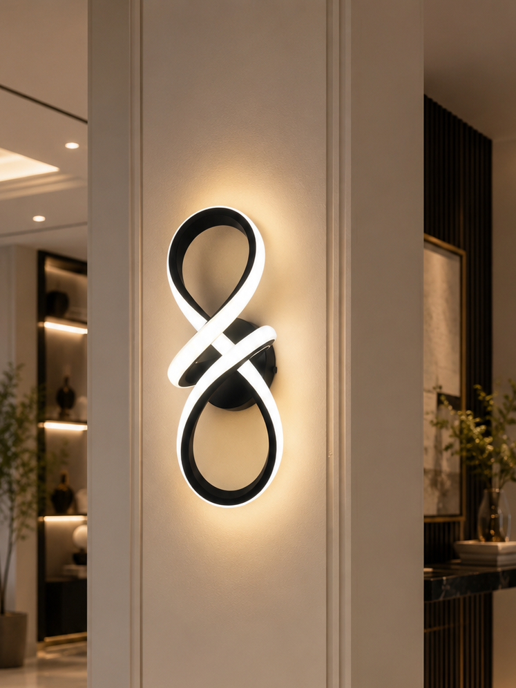 Infinity LED Indoor Wall Light – Modern Luxury Wall Sconce