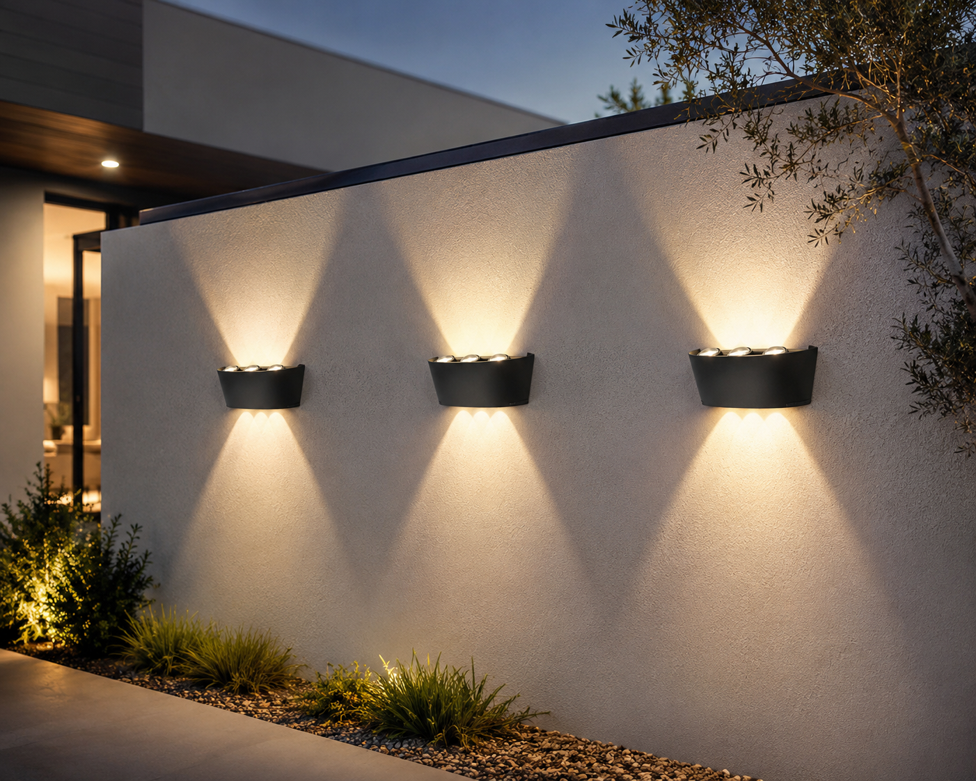 Luxury Double Beam LED Outdoor Wall Light