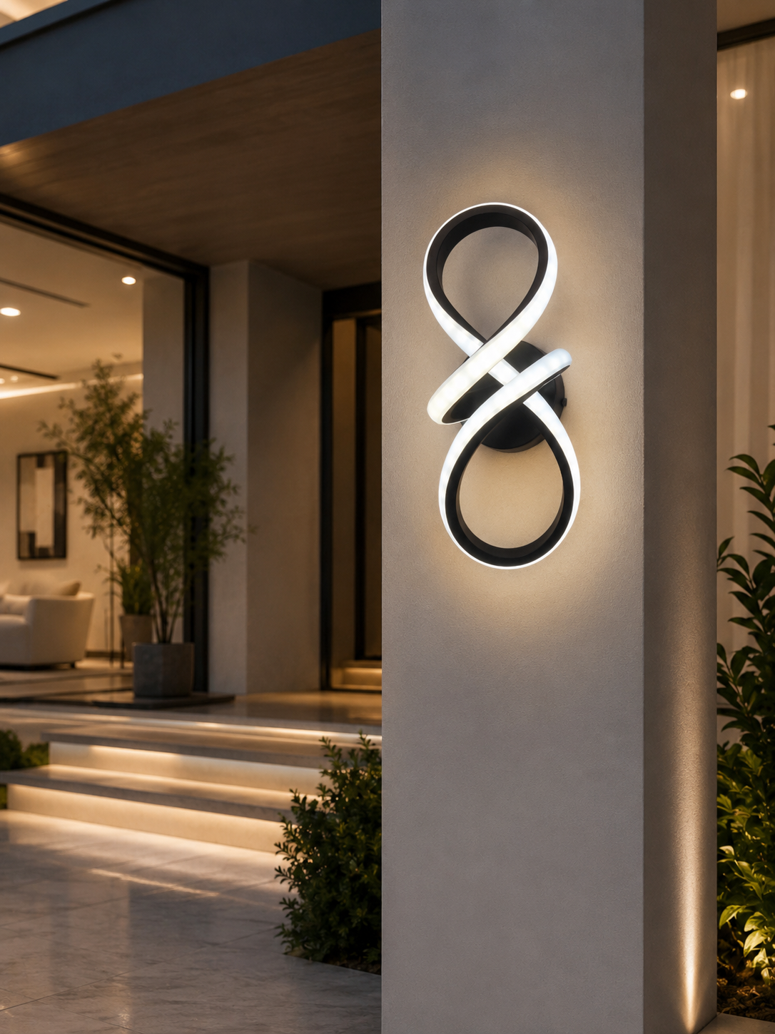 Infinity LED Indoor Wall Light – Modern Luxury Wall Sconce