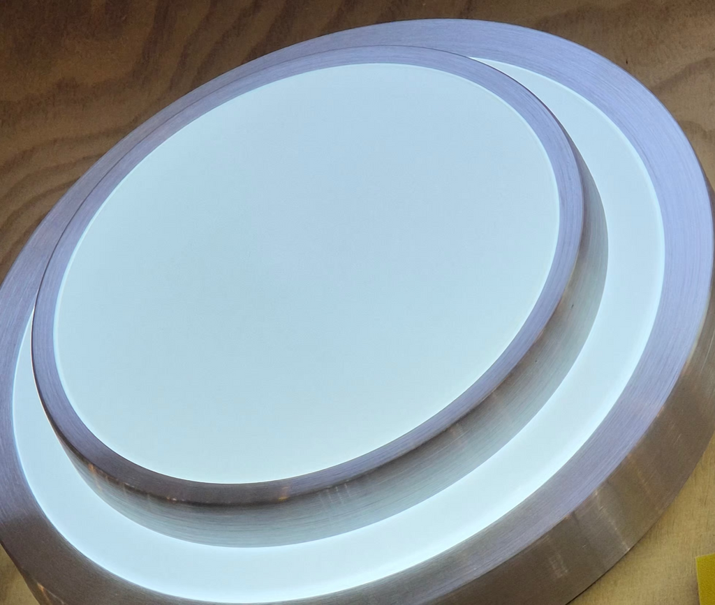 Double Aluminum Ring LED Ceiling Light – Modern Flush Mount Ceiling Fixture